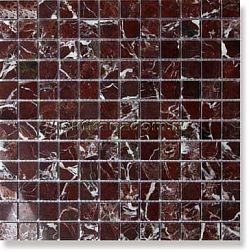 Chakmaks Mosaic Anatolian Stone 23х23 Rosso Levanto Мозаика 30,5х30,5 (2,3х2,3) см