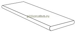 Casalgrande Padana Marmoker Pulpis Tortora Angolare (assemblato) Naturale Ступень 118х33 см