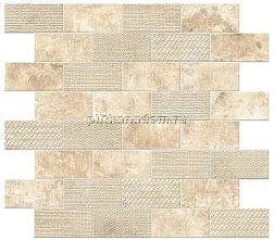 Atlas Concorde Aix Blanc Minibrick Tumbled (9AKB) Глазурованная керамическая плитка 30,5х30,5 см