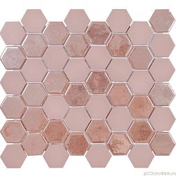 Togama Sixties Pink 6 Мозаика стекло 29,8х33 см