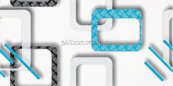 Cerrol Bianco-Negro Modern Blue Centro Декор 30х60 см